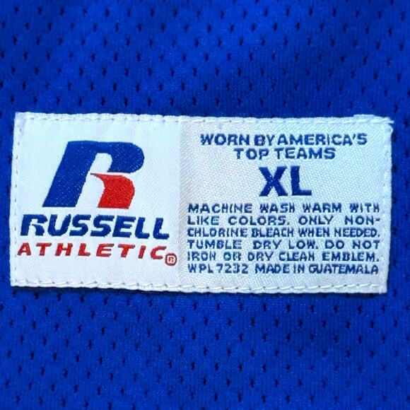 Russell Athletic Jersey Mens Blue Texas Rangers Full Button Short Sleeve Sz XL - Picture 4 of 7